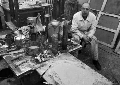 Robert Doisneau | Dubuffet dans son atelier | 1951